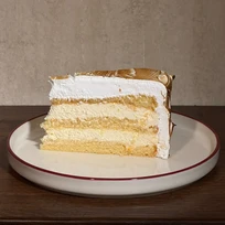 Tort vanilla meringue - felie